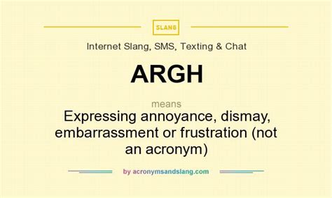 what does argh mean.